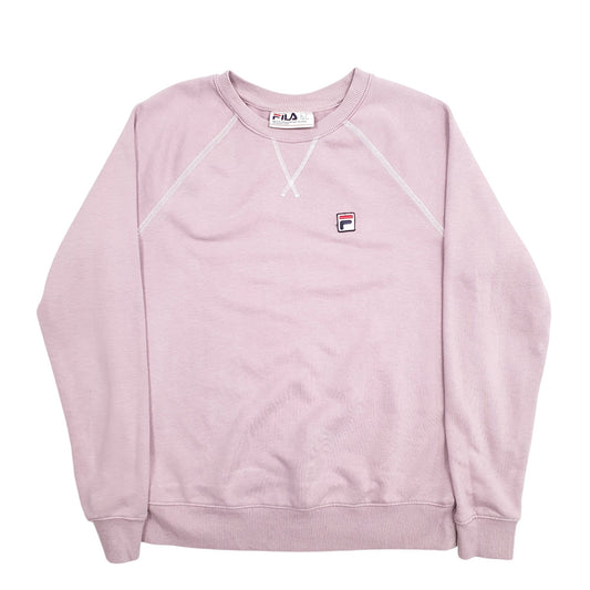 Womens Pink Fila Crewneck Jumper