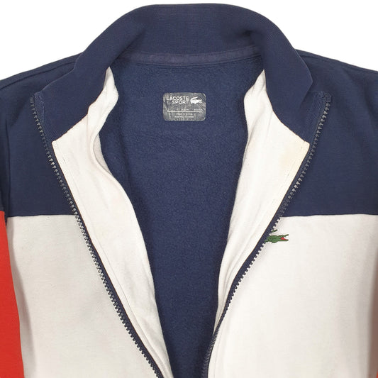 Womens Navy Lacoste Full Zip Jumper