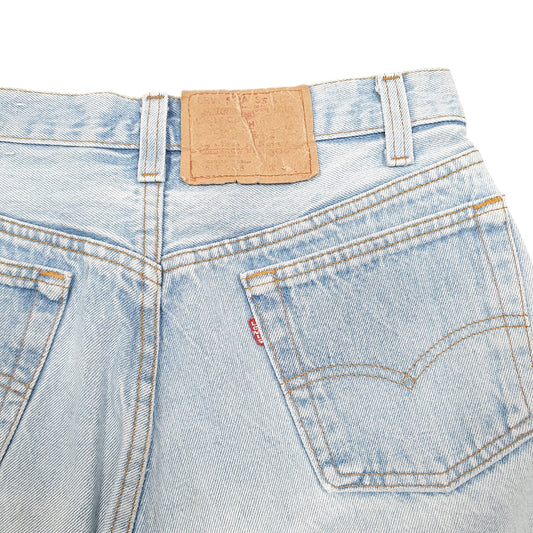 Womens Blue Levis 501 Jorts Hot Pants Denim Shorts