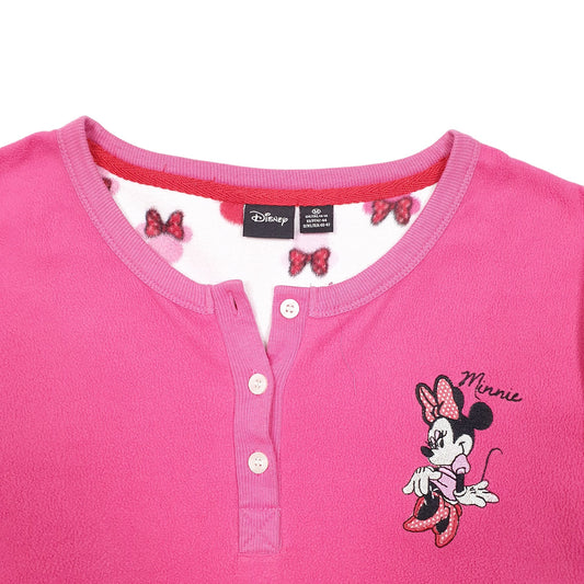 Womens Pink Disney Minnie Mouse Crewneck Jumper
