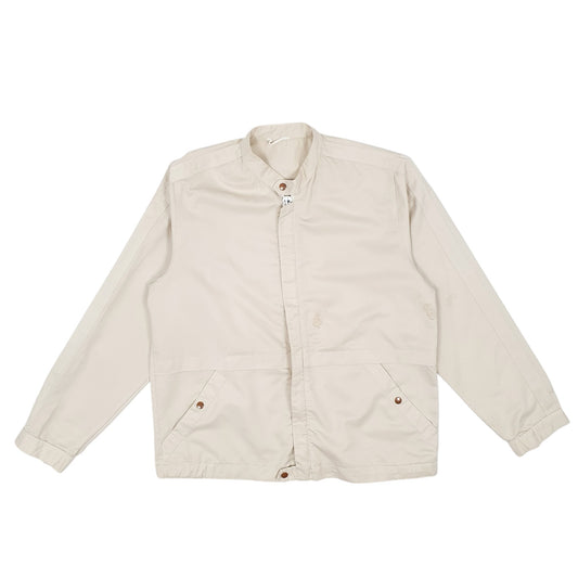 Mens Beige Unbranded Full Zip Coat