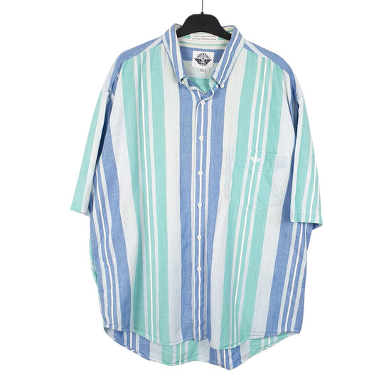 Mens Blue Dockers Short Sleeve Shirt