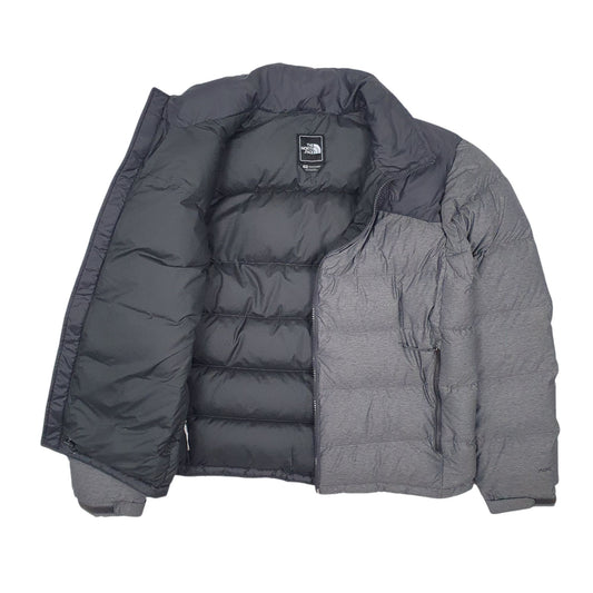 Mens Grey The North Face Nuptse 700 Full Zip Coat