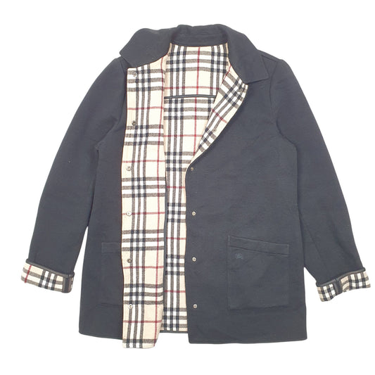 Womens Black Burberry London Overcoat Coat