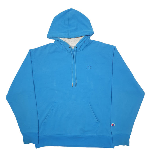 Mens Blue Champion Hoodie Jumper