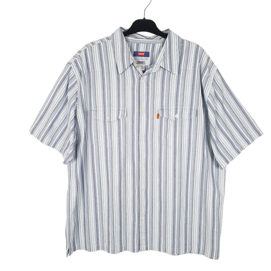 Mens Blue Levis Vintage Orange Tab Short Sleeve Shirt