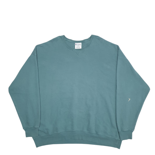 Mens Green Champion Crewneck Jumper