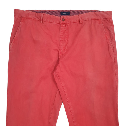 Mens Red Gant Chino Trousers