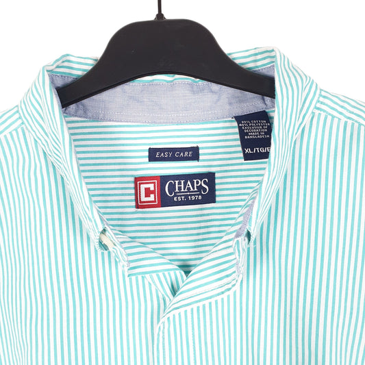Mens Green Chaps Long Sleeve Shirt