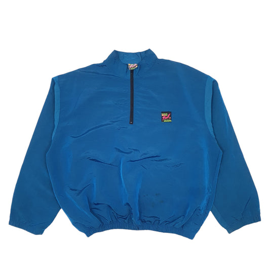 Mens Blue Surf Style Vintage Iridescent Coat