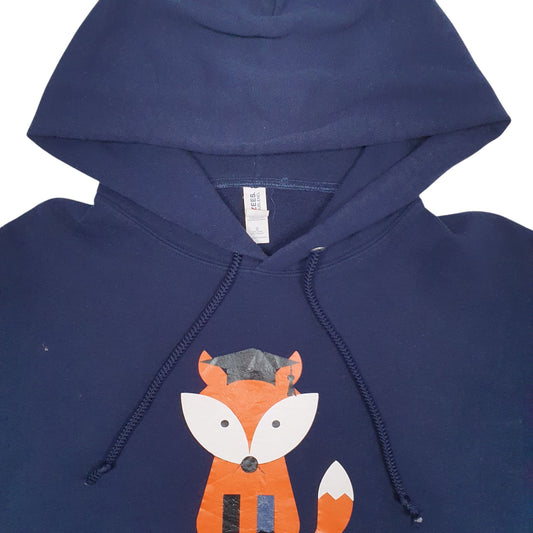 Womens Navy Jerzees Hoodie Jumper