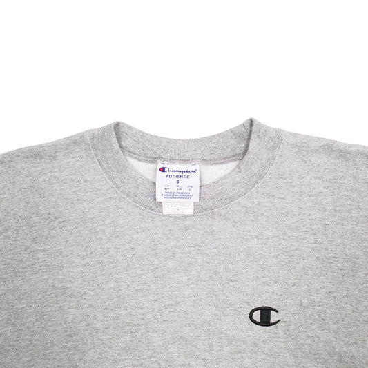 Mens Grey Champion Crewneck Jumper