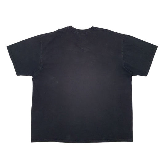 Mens Black Supreme Spellout Made In USA Pre-Shrunk Short Sleeve T Shirt