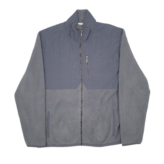 Mens Grey Calvin Klein Full Zip Jumper