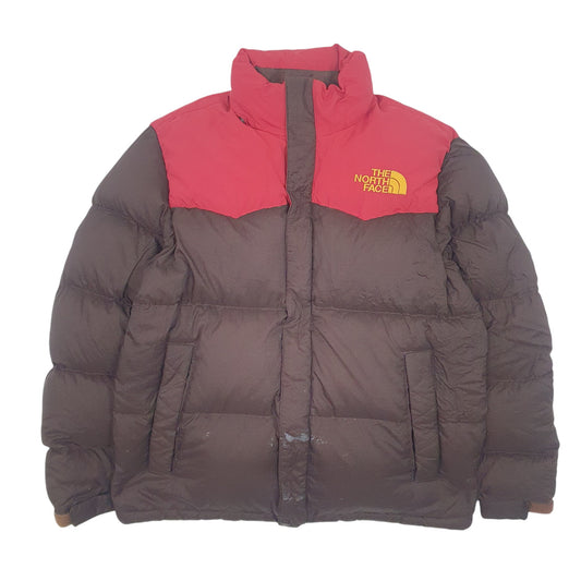 Mens Brown The North Face Nuptse 800 Coat