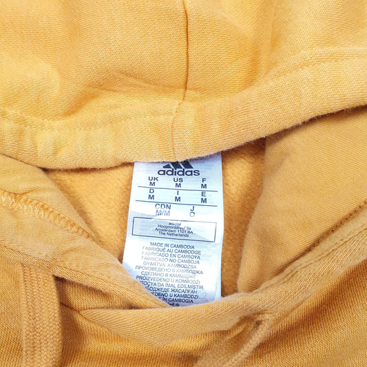 Mens Orange Adidas Hoodie Jumper