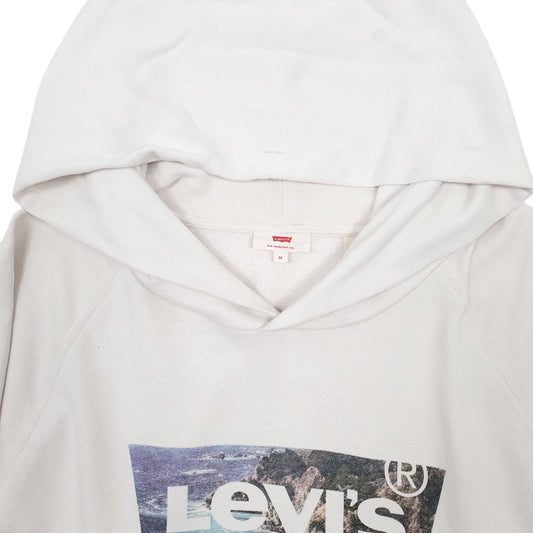 Womens White Levis Hoodie Jumper