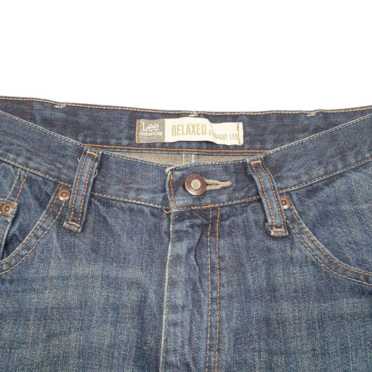 Mens Blue Lee Relaxed Casual JeansW34 L32