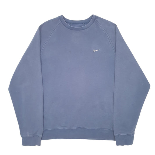 Mens Navy Nike Raglan Crewneck Jumper