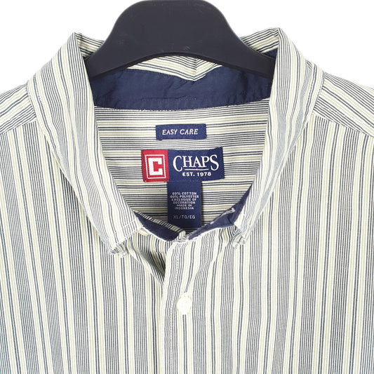 Mens Green Chaps Long Sleeve Shirt