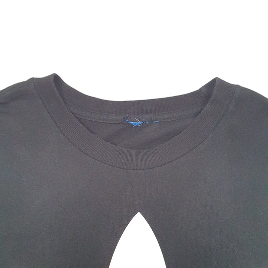 Mens Black Adidas OG Logo Spellout Short Sleeve T Shirt