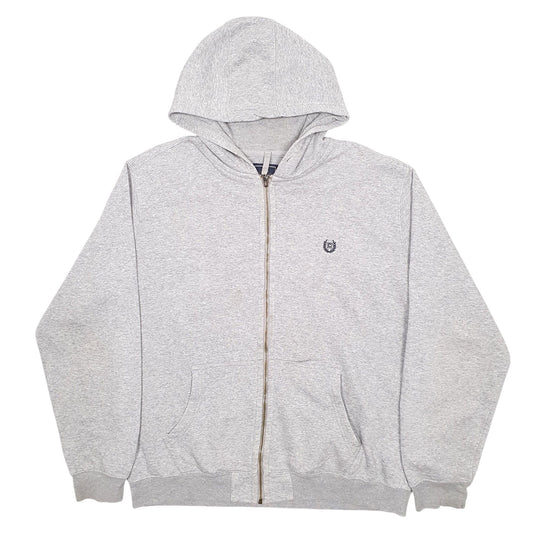 Mens Grey Ralph Lauren Full Zip Hooded Hoodie Jumper