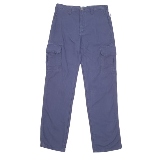 Mens Navy Tyndale Utility Workwear Flame Resistant Cargo Trousers