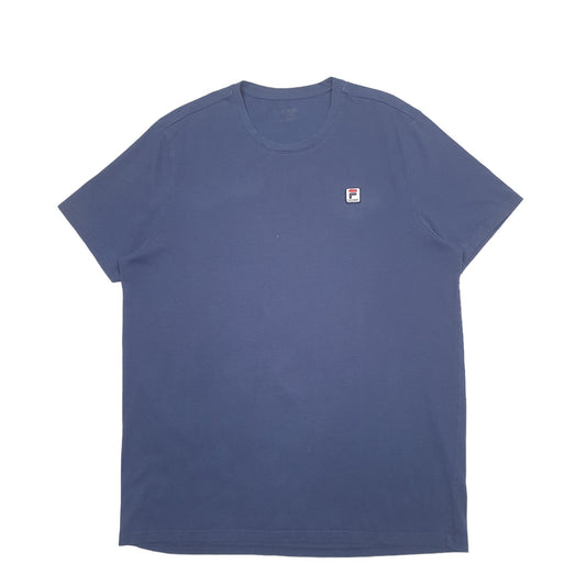 Mens Navy Fila Short Sleeve T Shirt