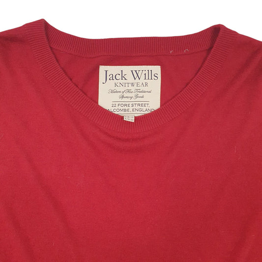 Womens Red Jack Wills Knitwear Crewneck Jumper