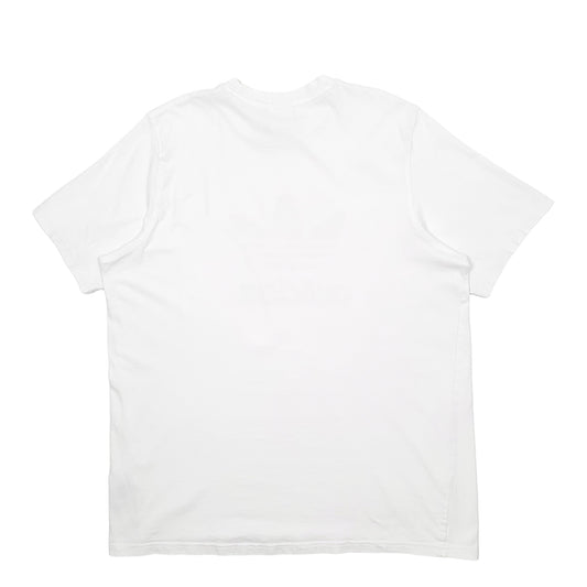 Mens White Adidas Spellout Short Sleeve T Shirt