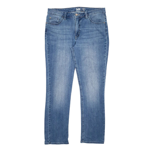 Womens Blue Lee Straight Leg JeansW32 L30