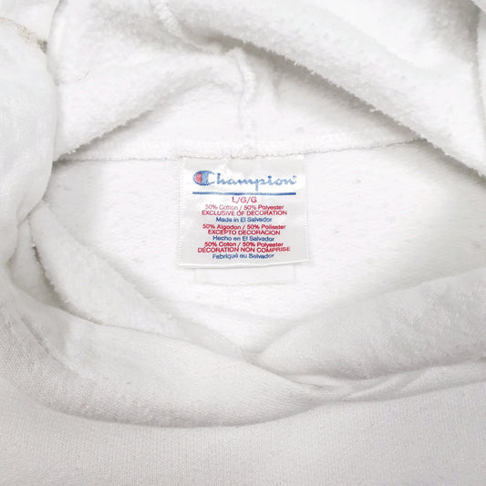 Womens White Champion Hoodie Jumper