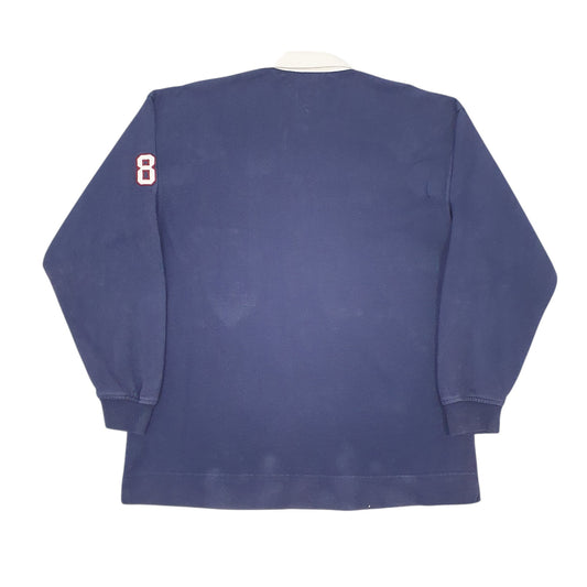 Mens Navy Tommy Hilfiger Long Sleeve Polo Shirt