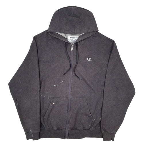 Mens Grey Champion Full Zip Jumper