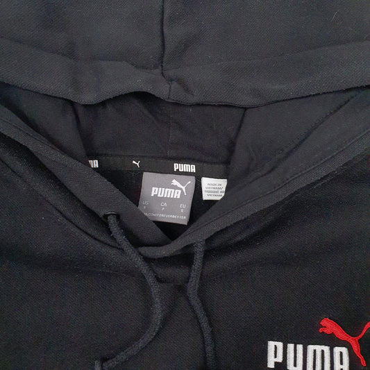 Mens Black Puma Hoodie Jumper