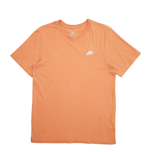 Mens Orange Nike Short Sleeve T Shirt