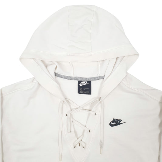 Mens White Nike Hockey Hoodie Jumper