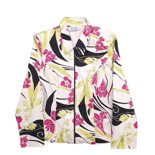 Womens Pink Panache Floral Hoodie Coat