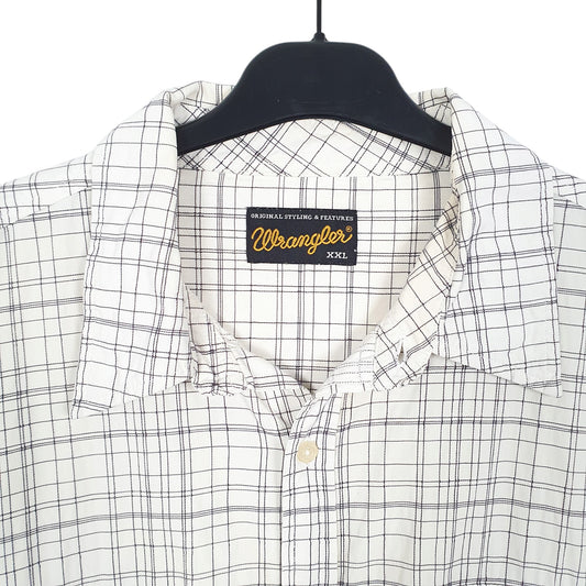 Womens White Wrangler Long Sleeve Shirt