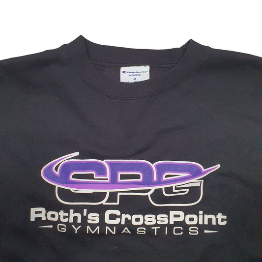 Mens Black Champion Crewneck Jumper