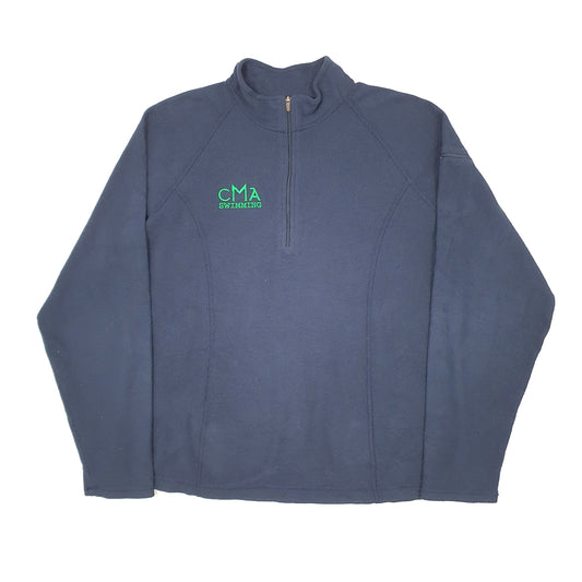 Womens Navy LL Bean Quarter Zip Jumper