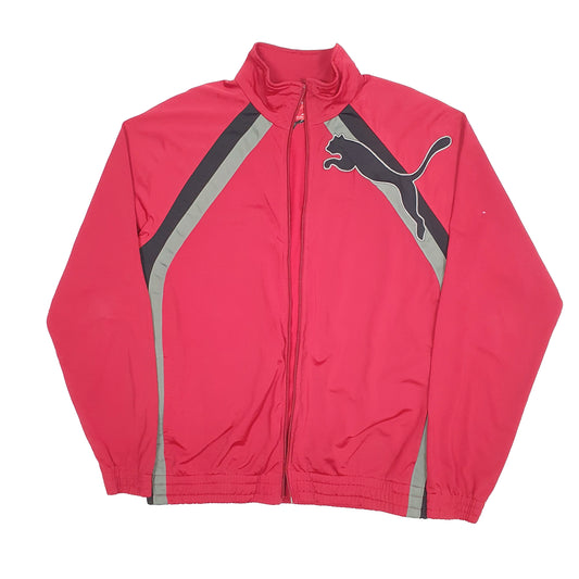 Mens Red Puma Track Full Zip Jumper