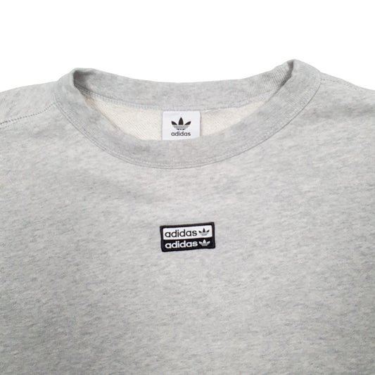 Womens Grey Adidas Crewneck Jumper