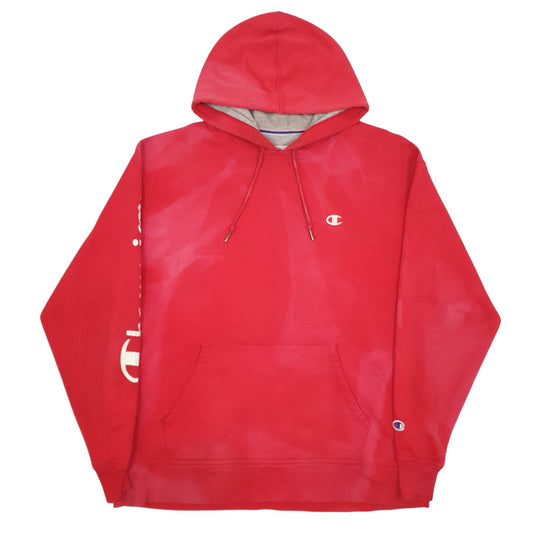 Mens Red Champion Hoodie Jumper