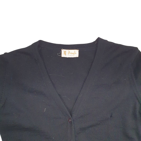Womens Black Pringle Cardigan Jumper