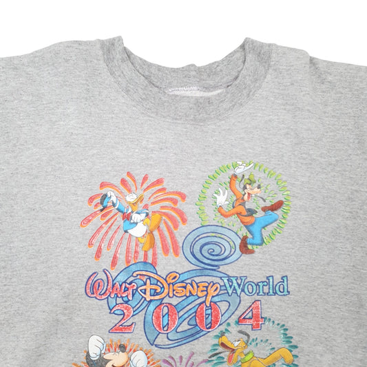 Mens Grey Disney Vintage 00s Crewneck Jumper