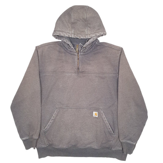Mens Frey Carhartt Quarter Zip Hoodie Jumper