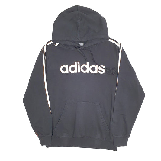 Mens Black Adidas Hoodie Jumper