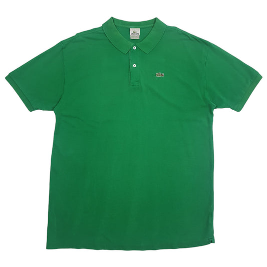 Mens Green Lacoste Short Sleeve Polo Shirt
