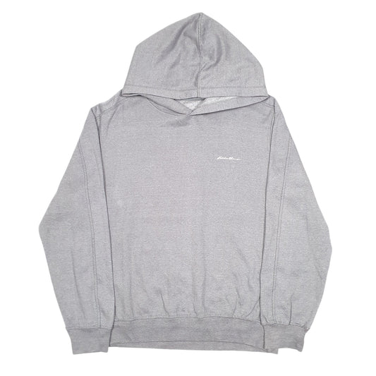 Mens Grey Eddie Bauer Lounge Hoodie Jumper